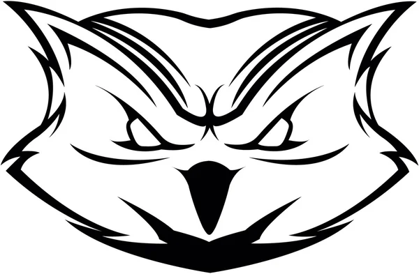 Символ головы совы — стоковый вектор