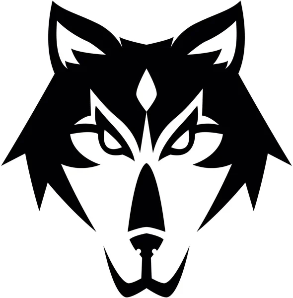 Wolf-Illustrationsdesign — Stockvektor