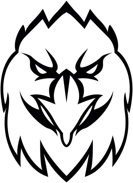 Eagle head illustration design