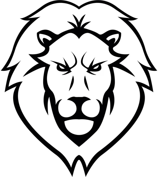 Lion Head diseño de ilustración — Archivo Imágenes Vectoriales