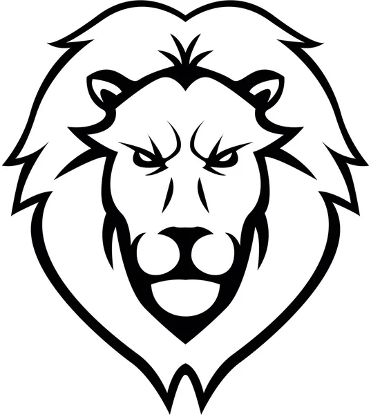 Lion hoofd afbeelding ontwerp — Stockvector