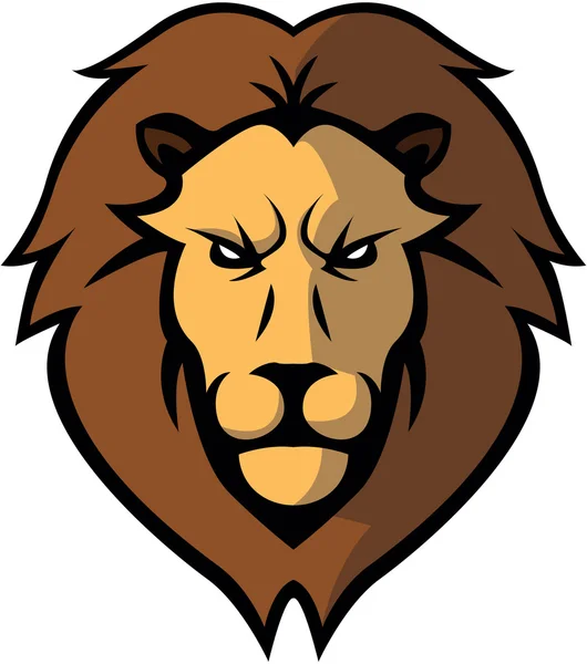 Lion Head diseño de ilustración — Vector de stock