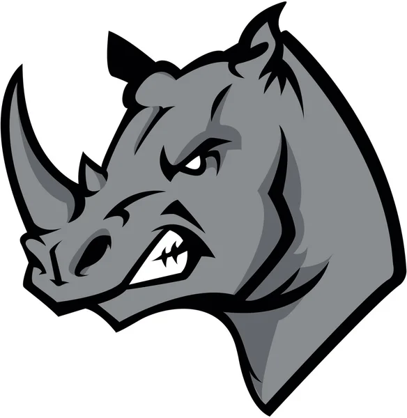 Rhino hoofd afbeelding ontwerp — Stockvector