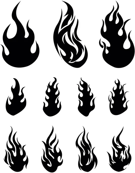 Símbolo fuego — Vector de stock