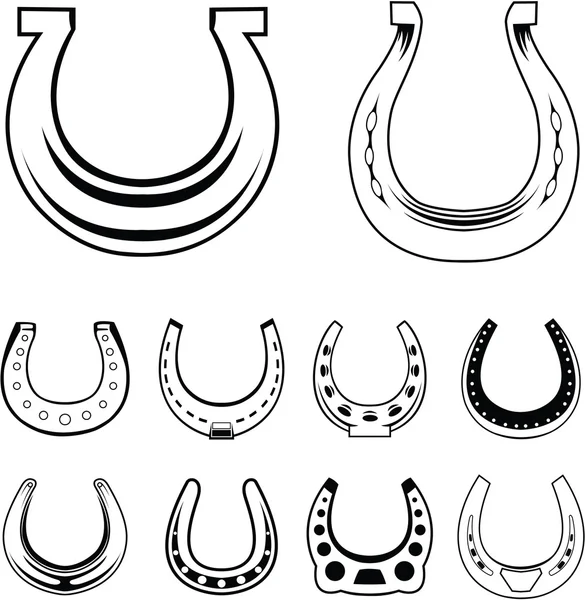 Illustrazione ferro di cavallo — Vettoriale Stock