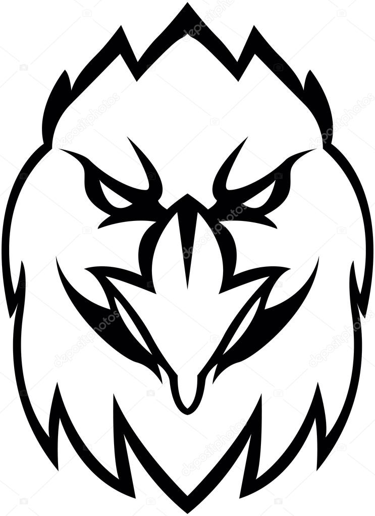 Eagle head illustration design