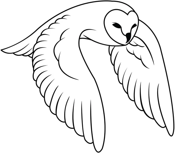 Desenho de ilustração de coruja —  Vetores de Stock