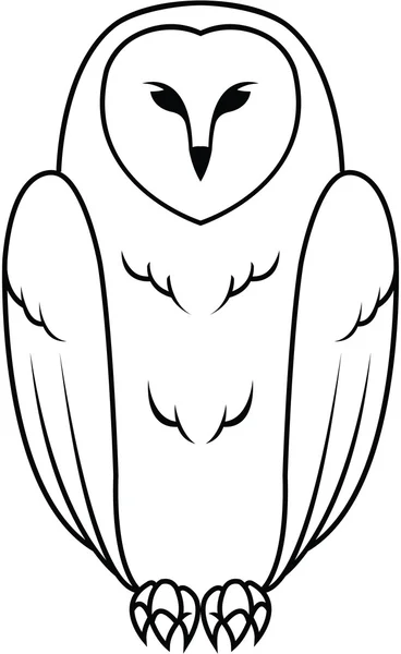 Hibou Illustration design — Image vectorielle