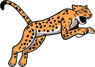 Leopar illüstrasyon tasarımı