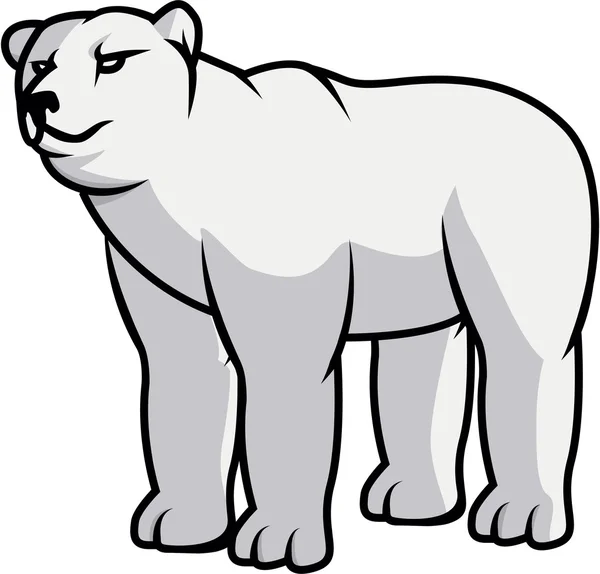 Kutup ayısı illüstrasyon tasarımı — Stok Vektör