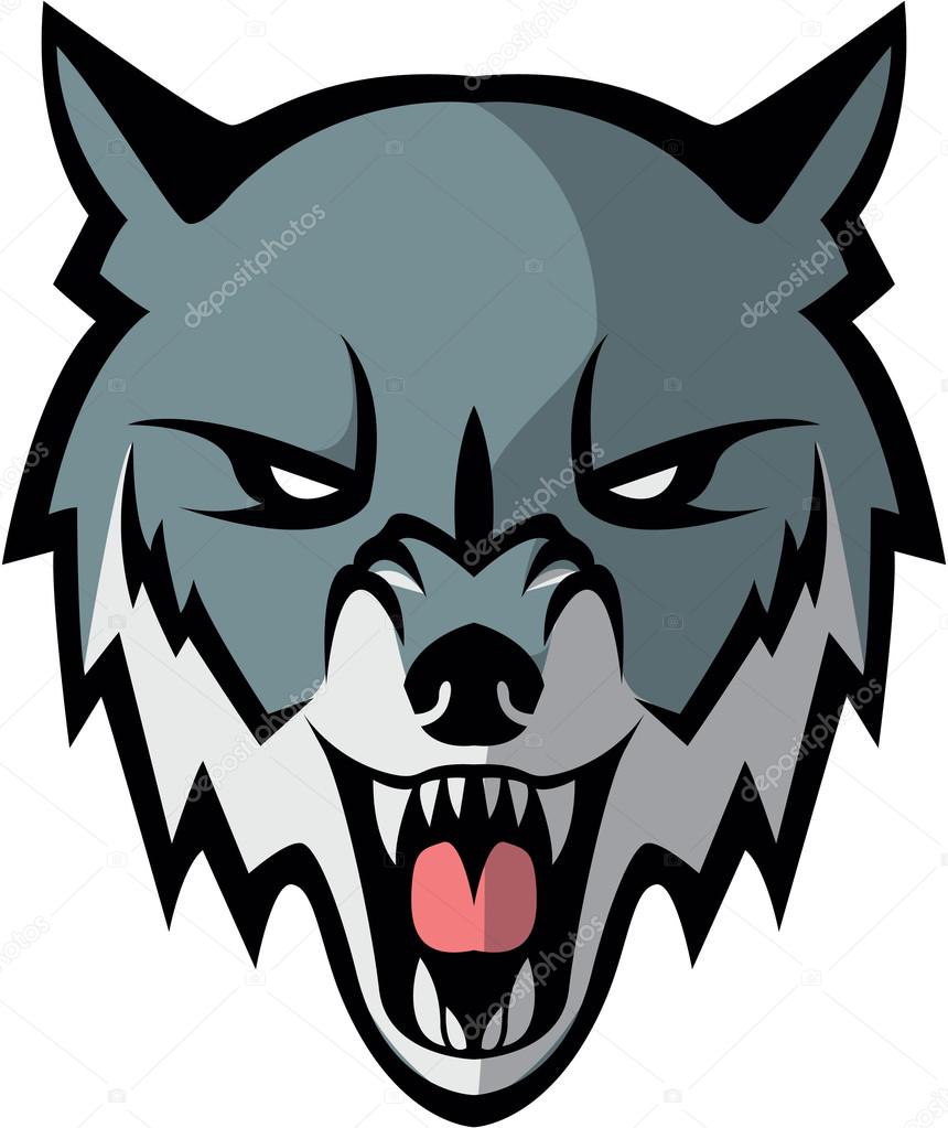 Wolf head illustration design