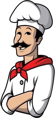 mutfak Şef illüstrasyon tasarımı