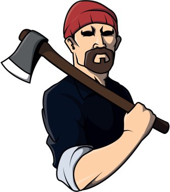 Lumberjack design vector illustration clipart