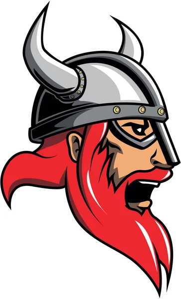 Viking hoofd afbeelding ontwerp — Stockvector