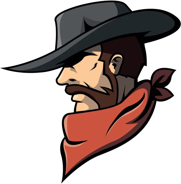 Illustration vectorielle design Cowboy — Image vectorielle