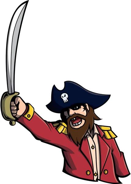 Piratas diseño vector ilustración — Vector de stock