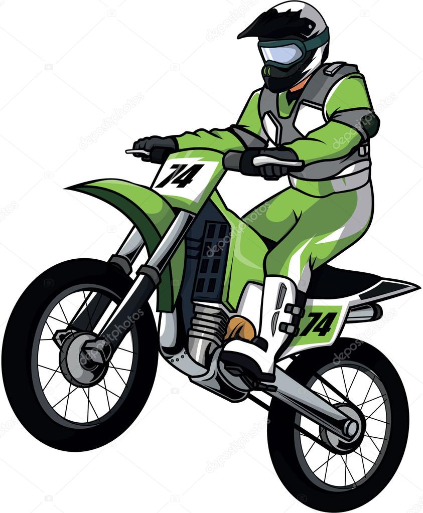 Moto cross vector illustration design