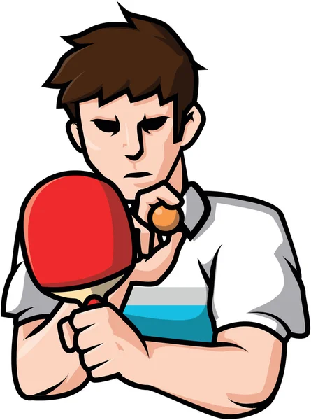 Jugar Ping pong vector diseño de ilustración — Archivo Imágenes Vectoriales