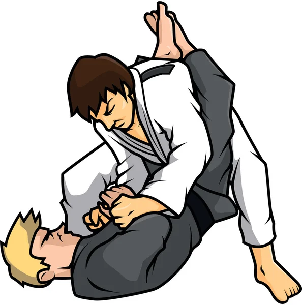 Jiu jitsu formación vector ilustración diseño — Archivo Imágenes Vectoriales