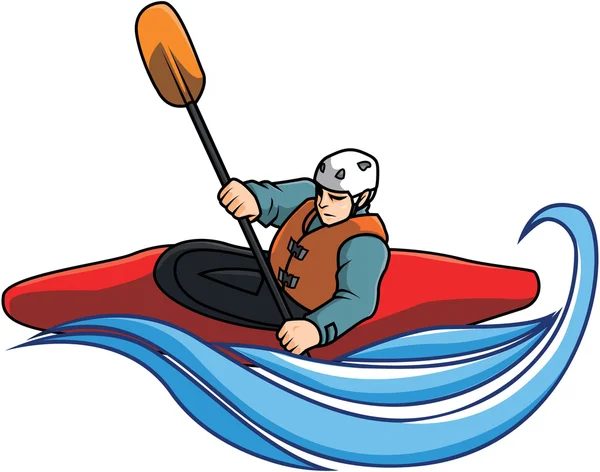 Kayaking vector illustration design — Stock Vector