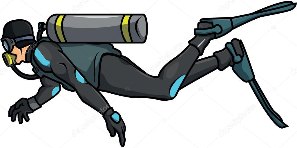 scuba diver vector illustration design