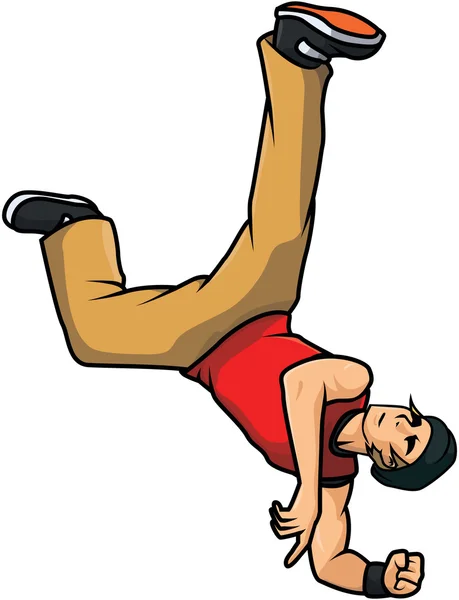 Breakdancing ilustração design — Vetor de Stock