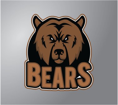 ayı tasarımı vektör çizimi