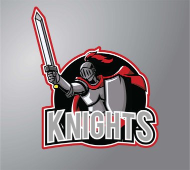 Savaşçı Knights vektör çizim tasarım