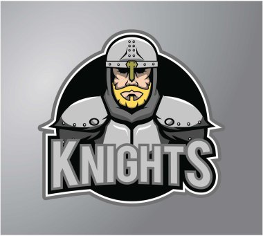 Savaşçı Knights vektör çizim tasarım