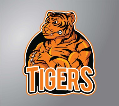 Kaplanlar vektör çizim tasarım