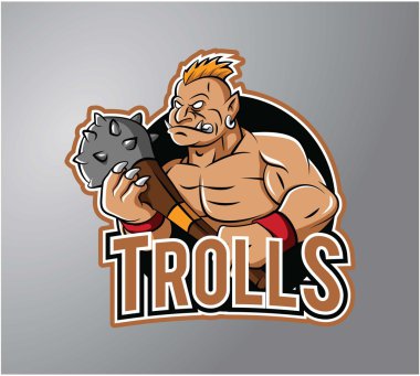Troll Mascot design vector illustration clipart