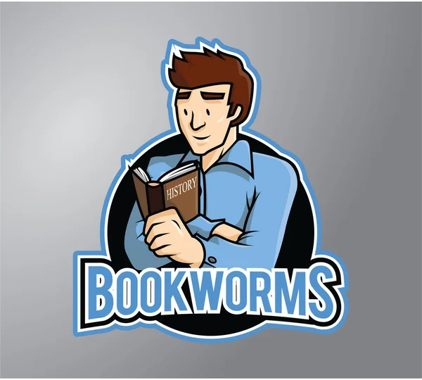 Bookworms design ilustração vetorial —  Vetores de Stock