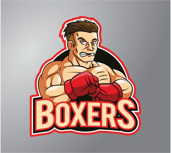Illustration vectorielle de design Boxer — Image vectorielle