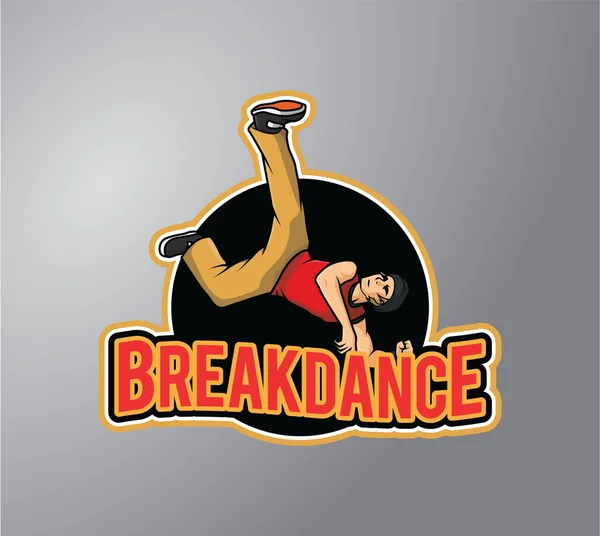 Desenho de Breakdance ilustração vetorial — Vetor de Stock