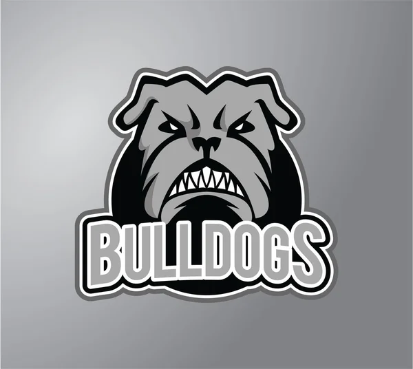 Bulldogge Design Vektor Illustration — Stockvektor