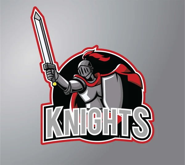 Savaşçı Knights vektör çizim tasarım — Stok Vektör