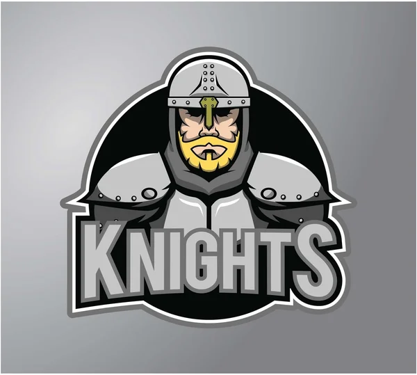 Illustration vectorielle de design Warrior Knights — Image vectorielle