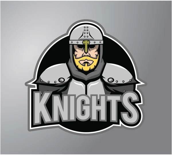 Savaşçı Knights vektör çizim tasarım — Stok Vektör