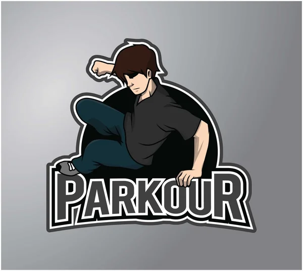 Ilustração vetorial de design de parkour —  Vetores de Stock