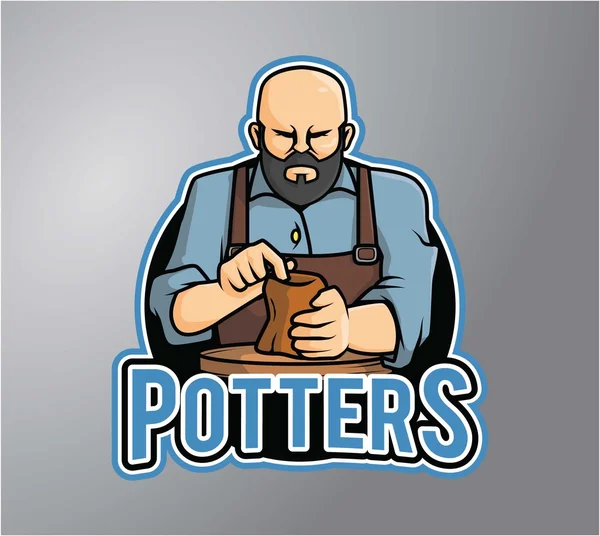 Potters vektör çizim tasarım — Stok Vektör