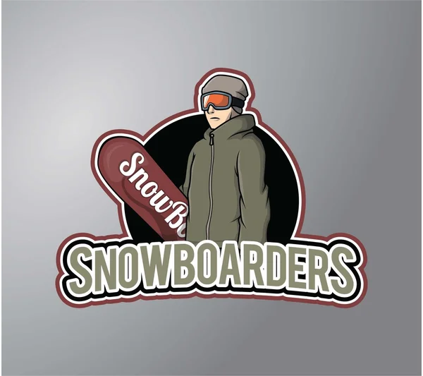 Snowboarder diseño vector ilustración — Vector de stock