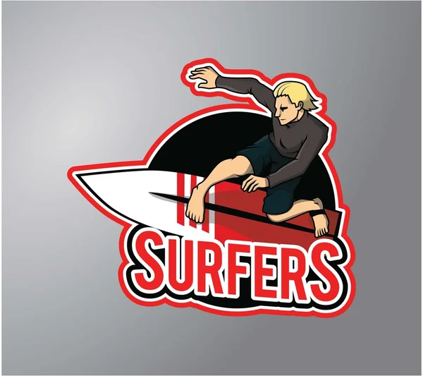 Surfer boy design illustration — Stock vektor