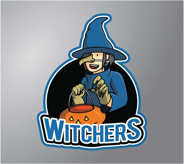 Witcher design illustration — Stock Vector