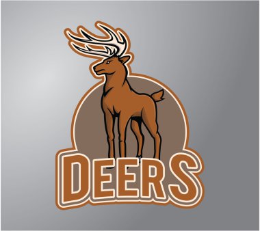 Kahverengi geyik illüstrasyon