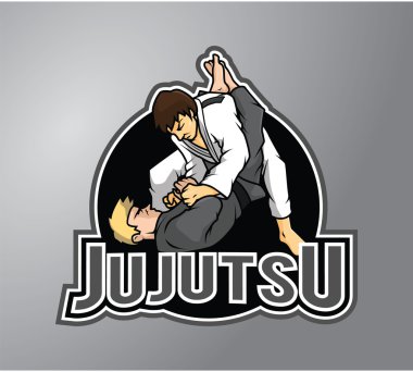 Jujutsu Illustration design badge clipart