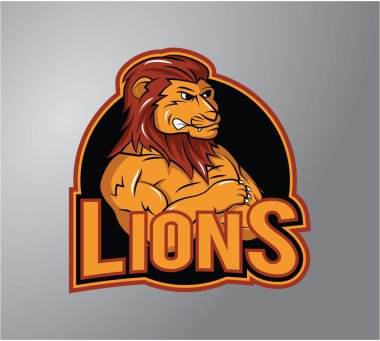 Aslanlar illüstrasyon tasarlamak vektör