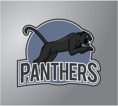 Panthers illüstrasyon tasarım rozeti