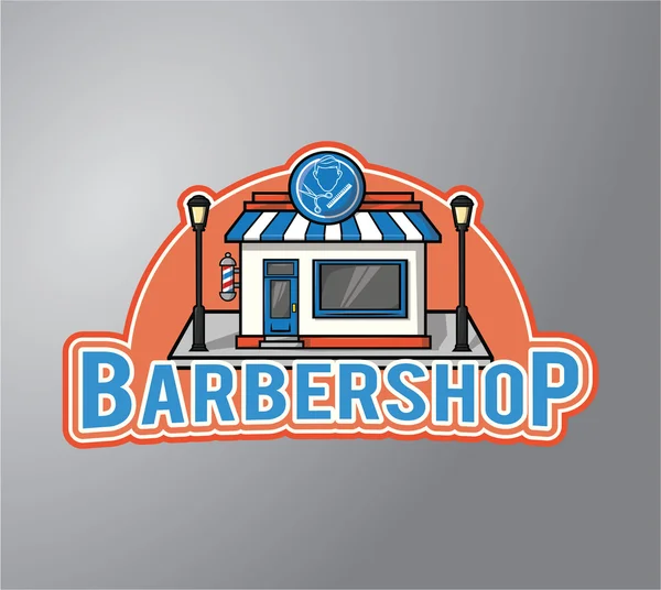 Construção de barbearia — Vetor de Stock