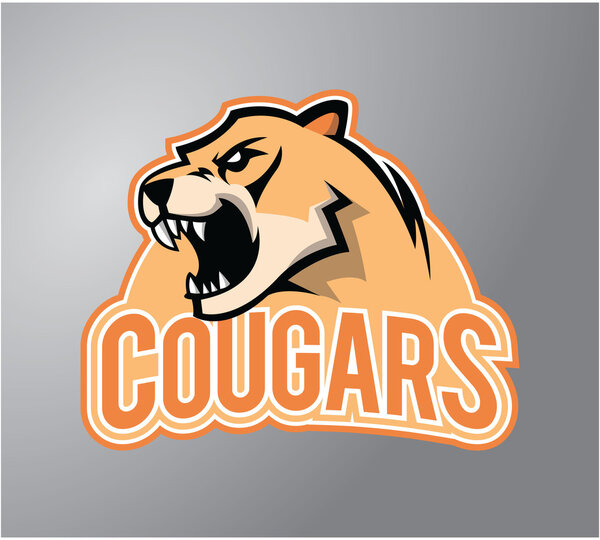 Cougar head illustration