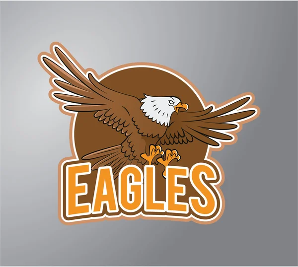 Eagle Illustration design badge — Stock Vector